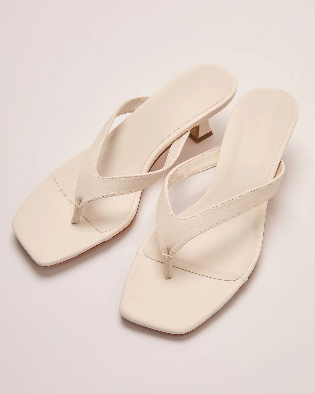 Nerina Thong Kitten Heel Sandals - Image 8