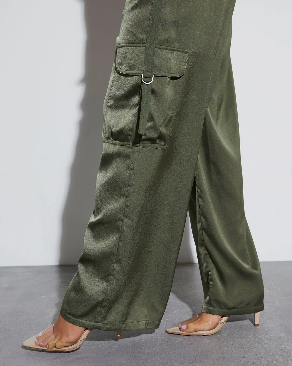 Never Impossible Satin Cargo Pants - Image 5