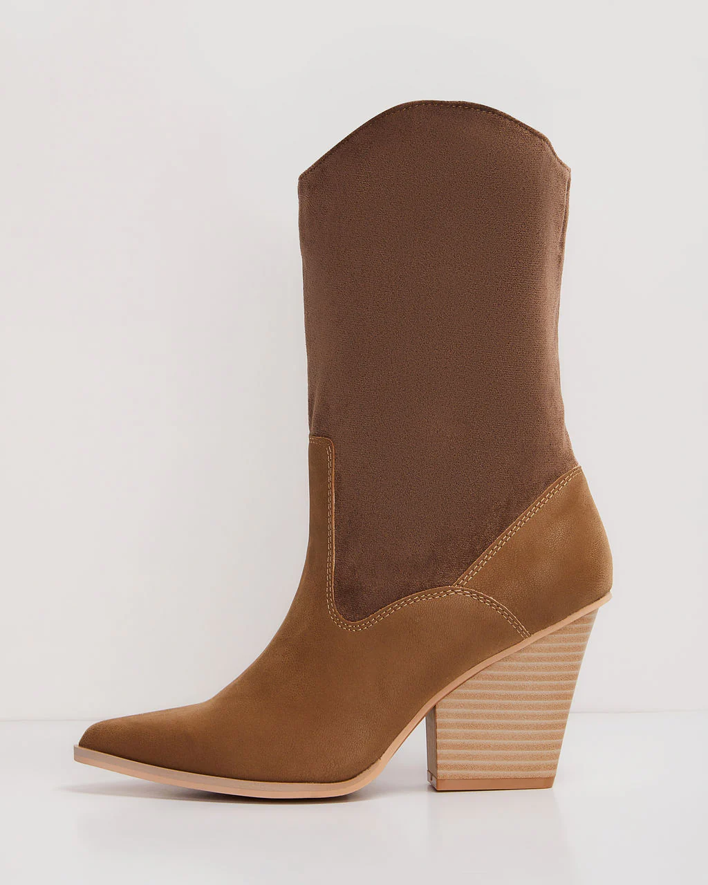 New Frontier Western Faux Suede Boots - Image 2