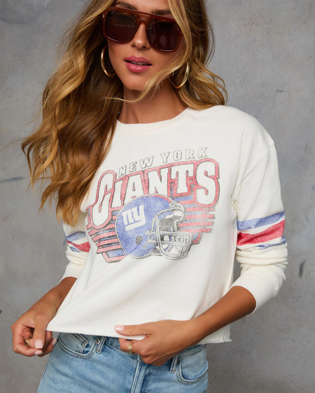 New York Giants Long Sleeve Graphic Sweatshirt - Image 5
