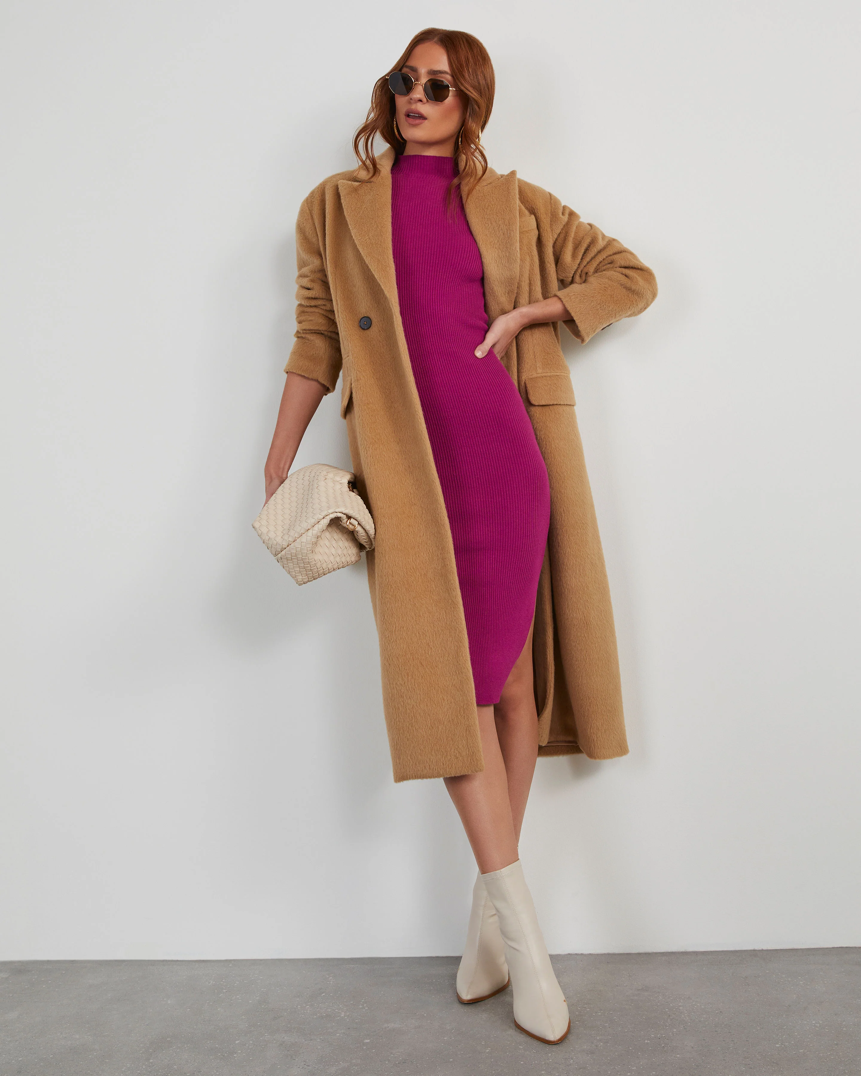 Essential Mock Neck Knit Midi Dress - Image 20