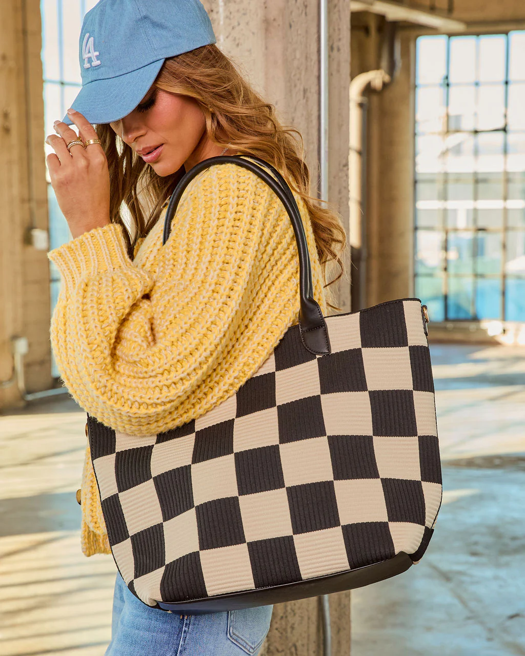 Next Era Checkered Tote Bag - Image 4
