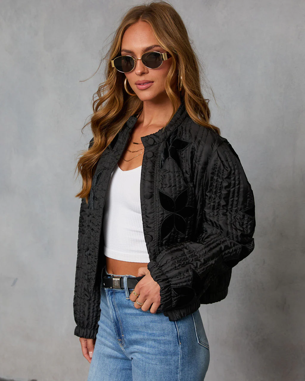 Next Standard Quilted Bomber Jacket - Image 3