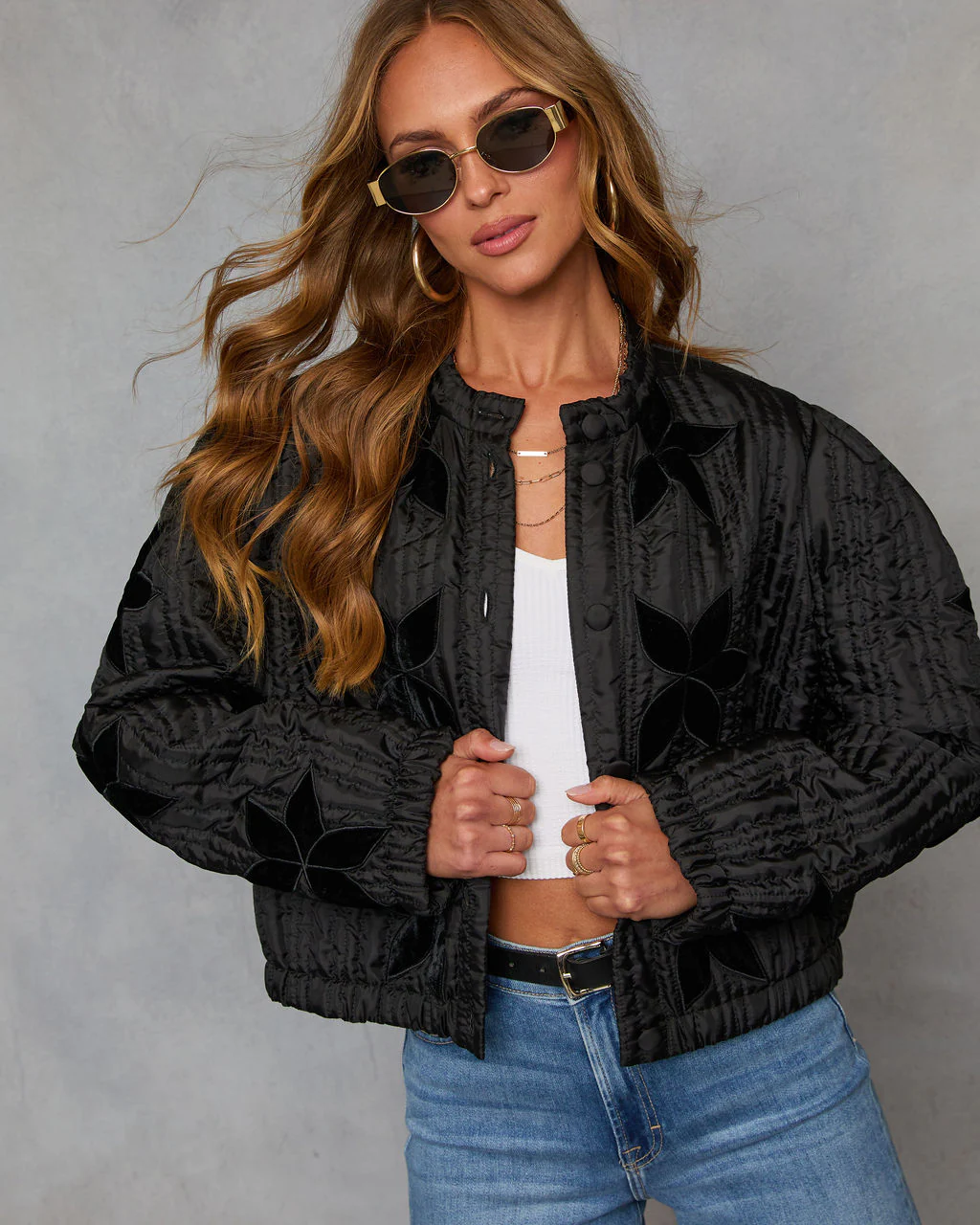 Next Standard Quilted Bomber Jacket - Image 5