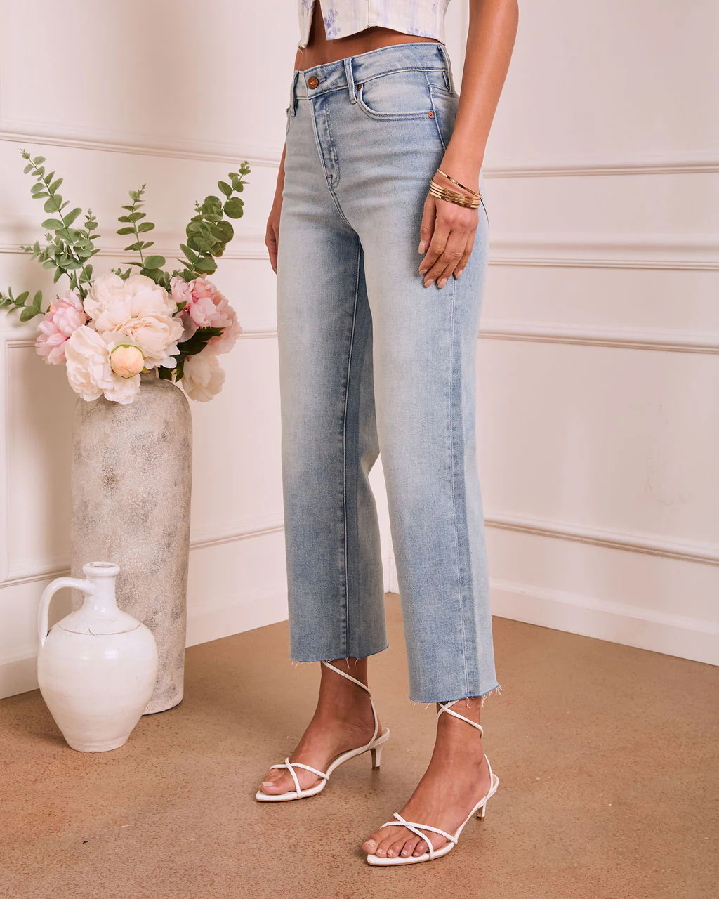 Nickolah Super Stretch Mid Rise Straight Leg Jeans - Image 3