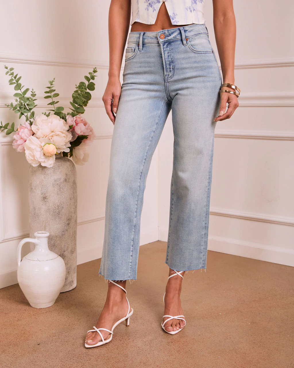 Nickolah Super Stretch Mid Rise Straight Leg Jeans - Image 5