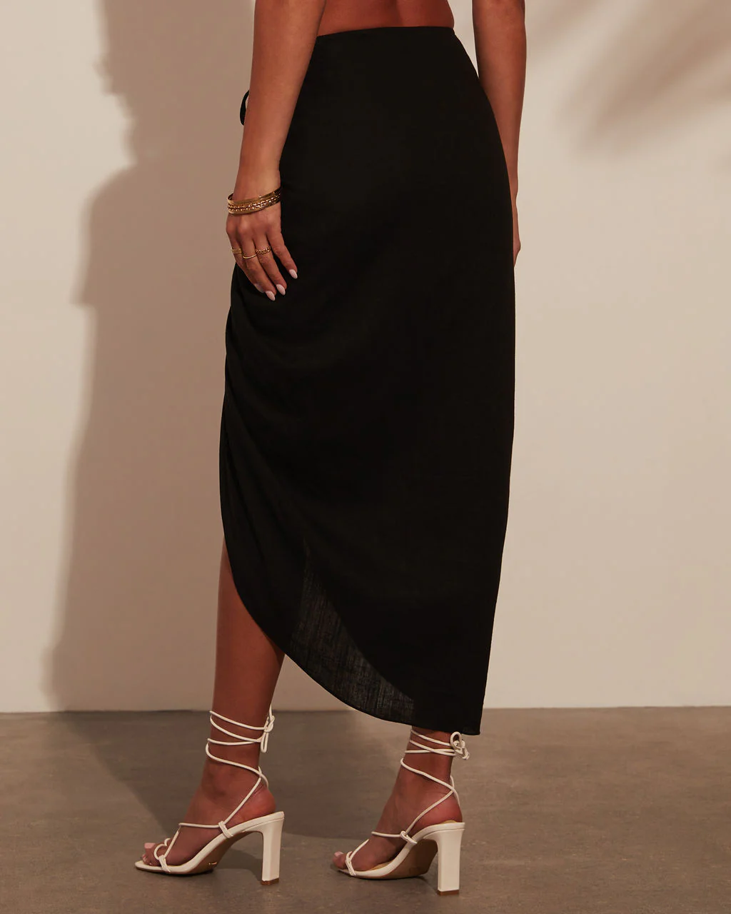 Nicoletta Ruched Midi Skirt - Image 10