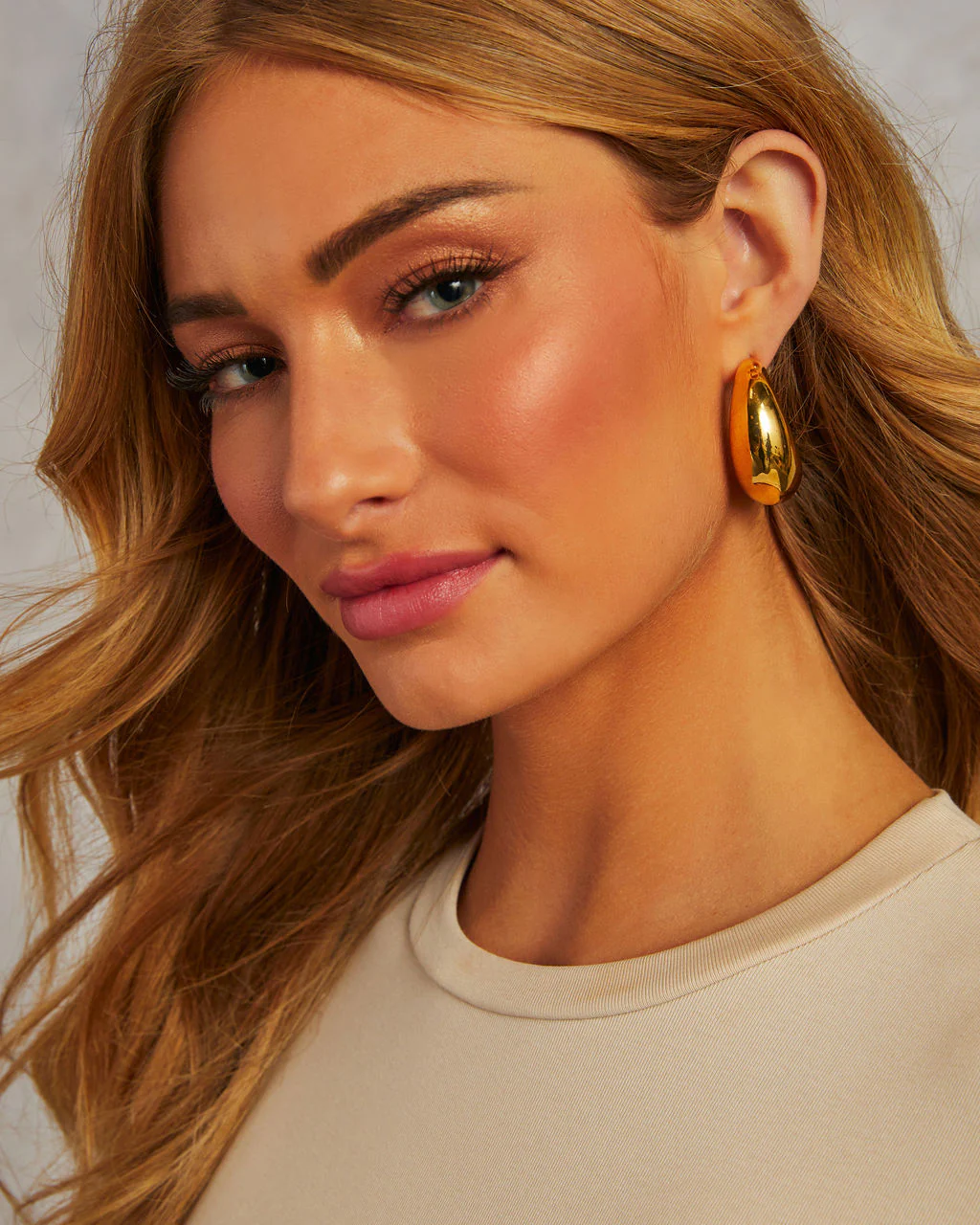 Night Life Crescent Moon Hoop Earrings - Image 6