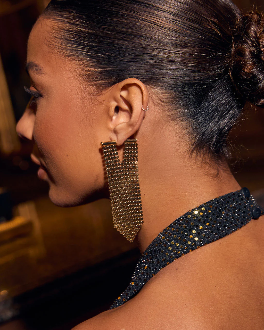 Night Life Statement Dangle Earrings - Image 6