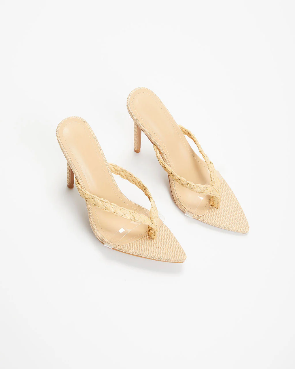 Nitro Woven Strap Slip On Stiletto Heels - Image 3