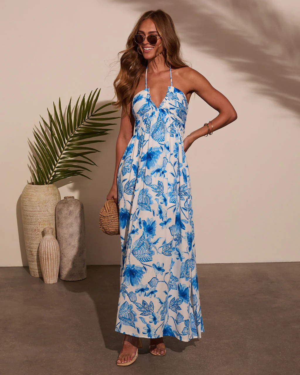 Nixie Halter Floral Maxi Dress - Image 6