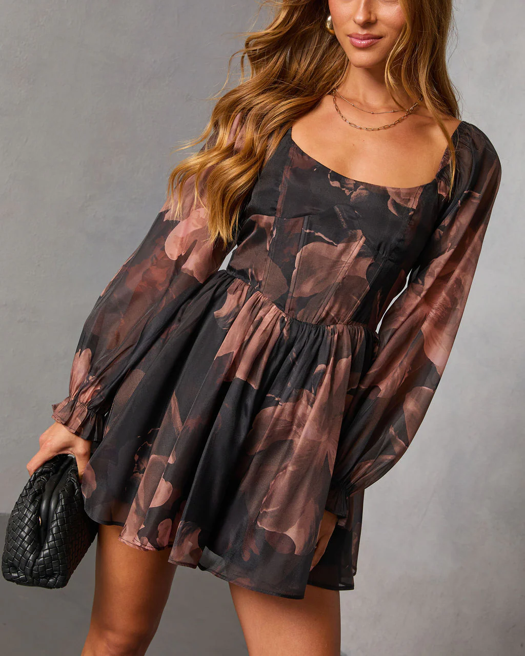 Nocturne Bloom Printed Mini Romper - Image 5