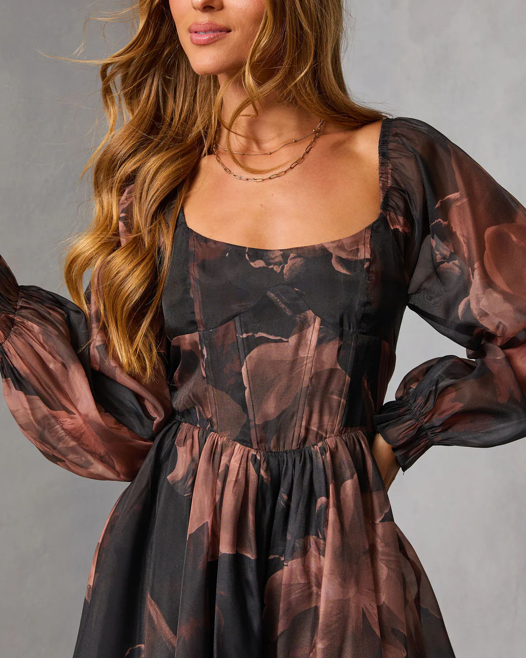 Nocturne Bloom Printed Mini Romper - Image 6