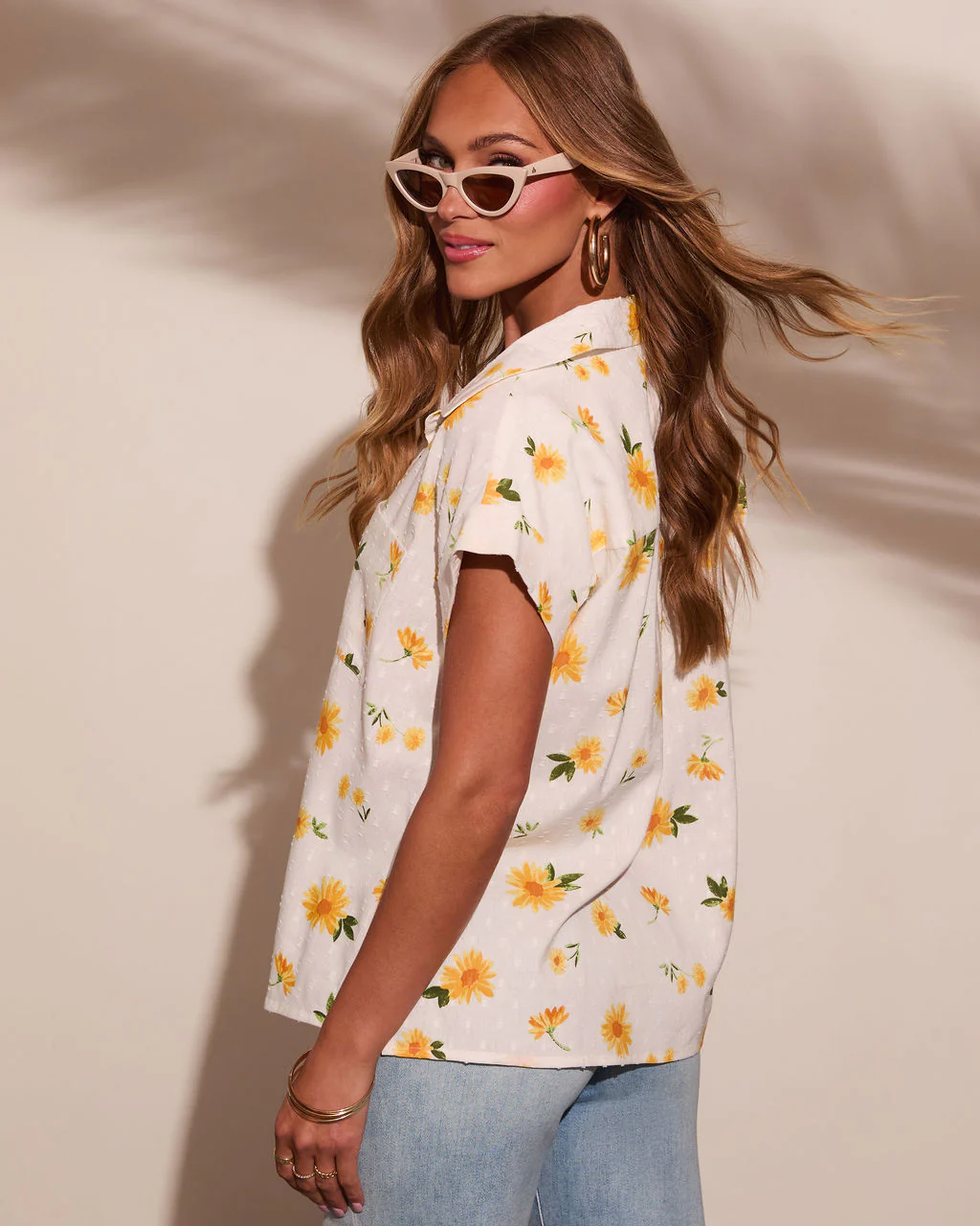 Noema Floral Button Down Top - Image 4