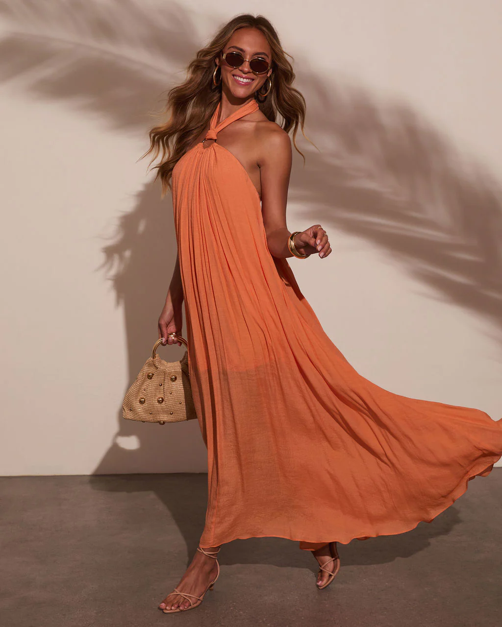 Nolah Pleated Halter Maxi Dress - Image 3