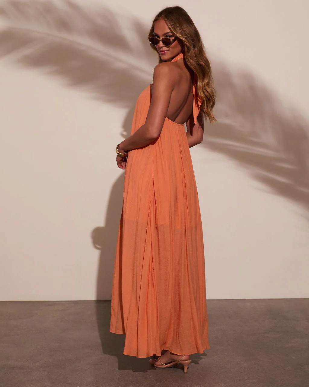 Nolah Pleated Halter Maxi Dress - Image 4