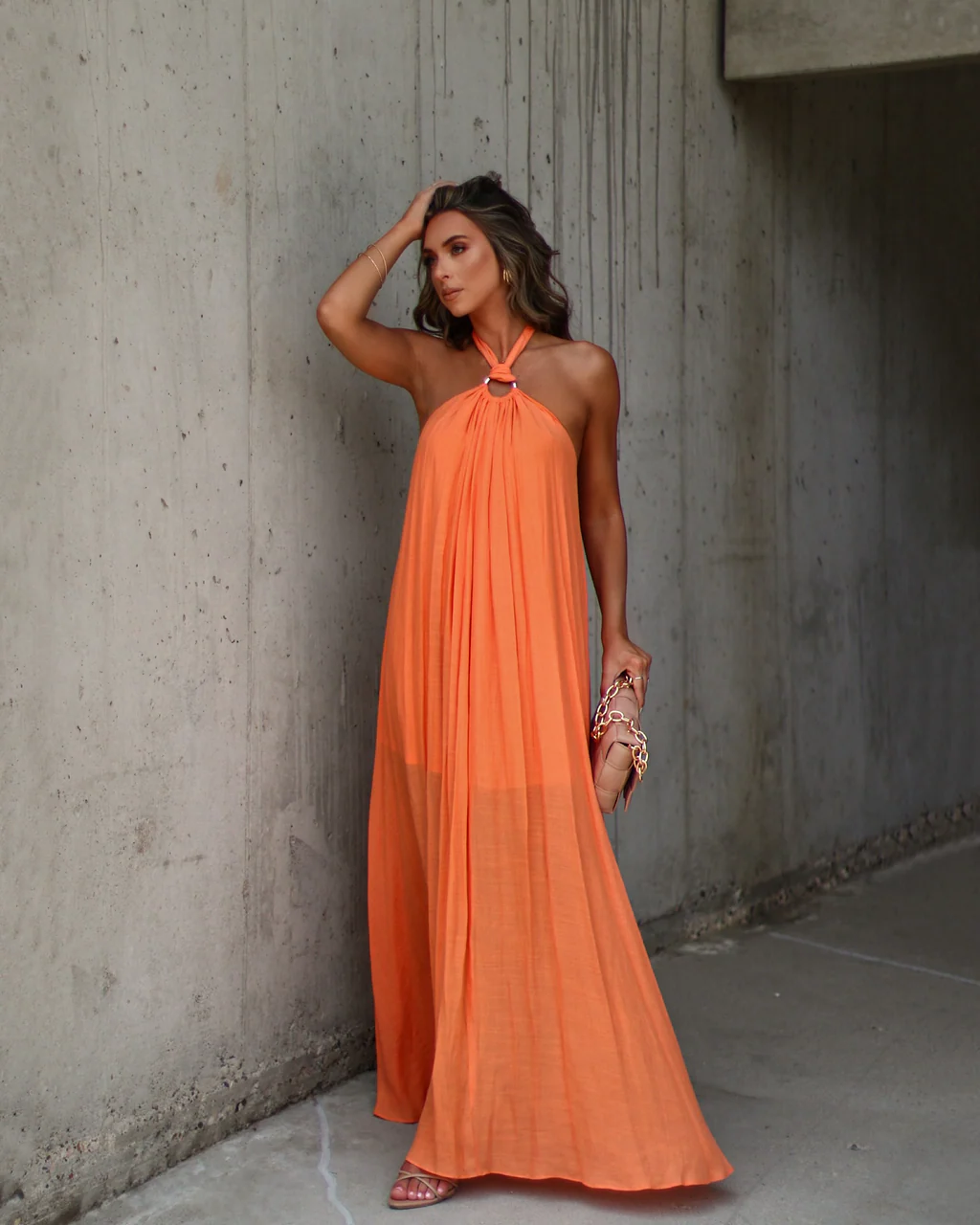 Nolah Pleated Halter Maxi Dress - Image 6