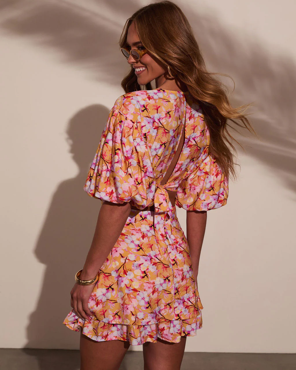 Nomadic Charm Floral Cut Out Mini Dress - Image 4