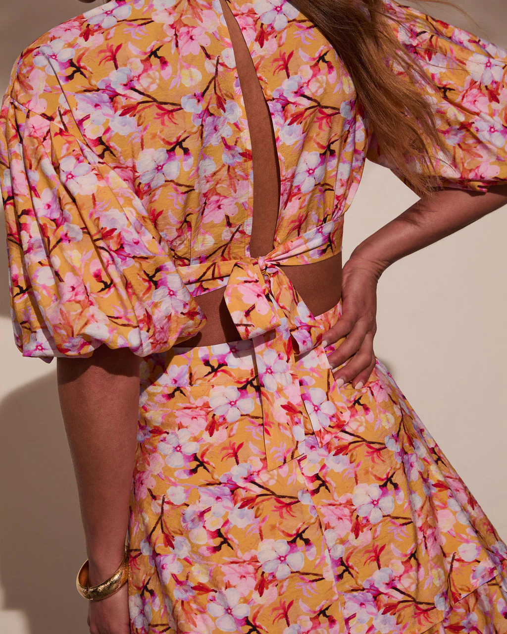 Nomadic Charm Floral Cut Out Mini Dress - Image 6