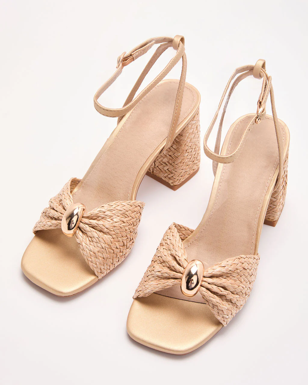 Nomah Woven Raffia Heels - Image 2