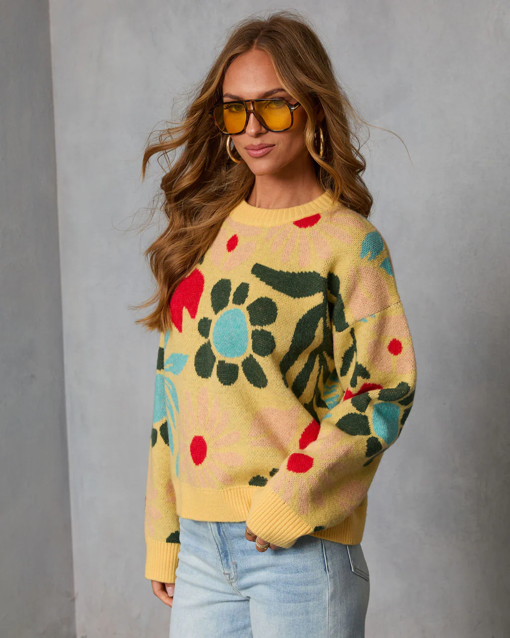 Norine Abstract Printed Sweater - Image 3