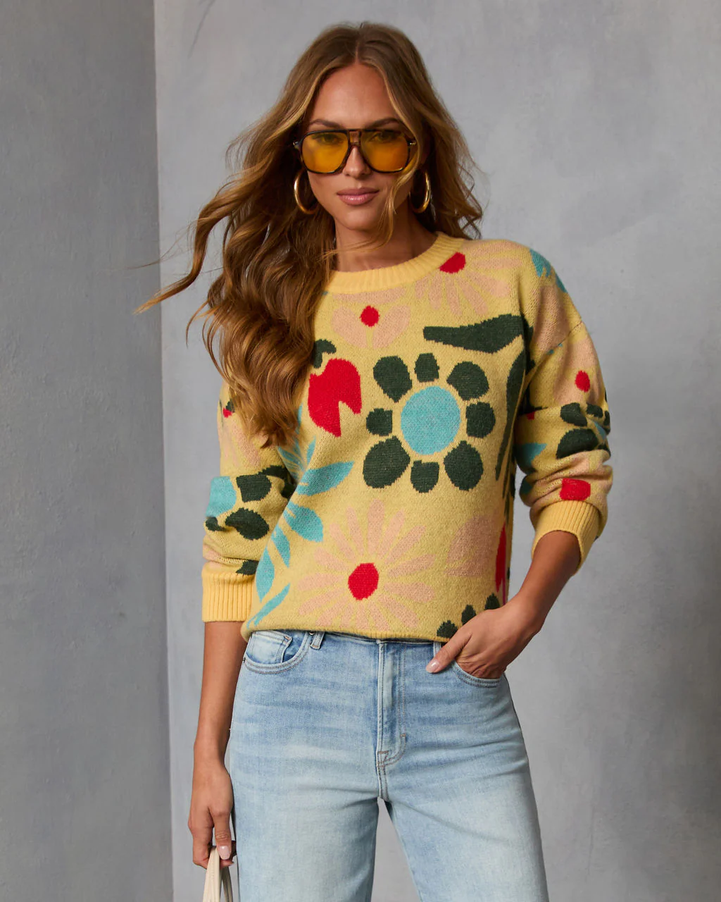Norine Abstract Printed Sweater - Image 6