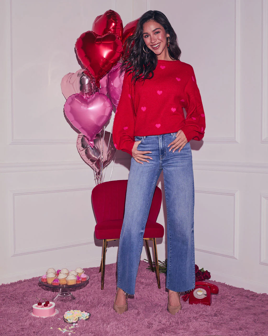 Normah Embroidered Heart Sweater - Image 2