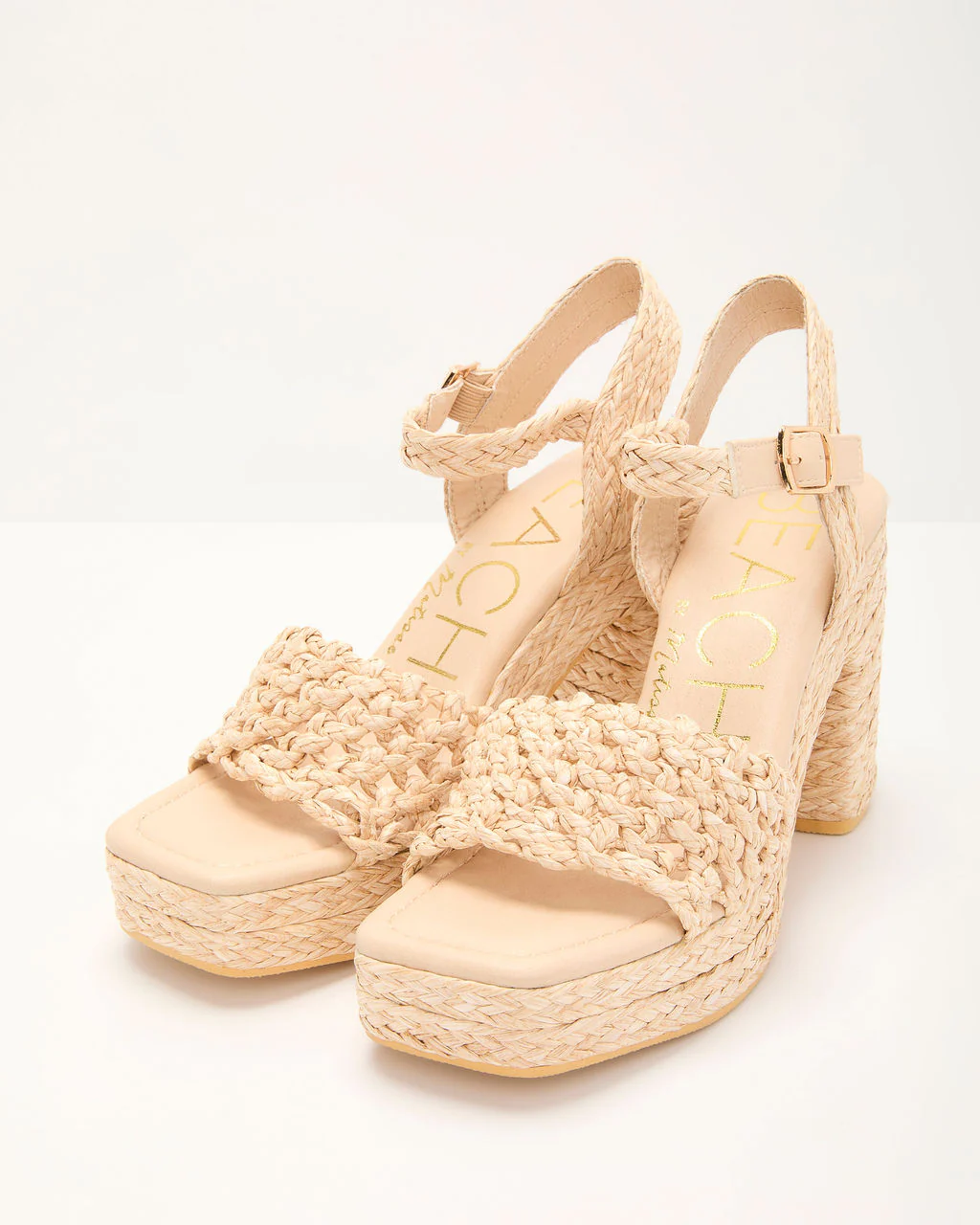 Normani Raffia Heeled Sandal - Image 2