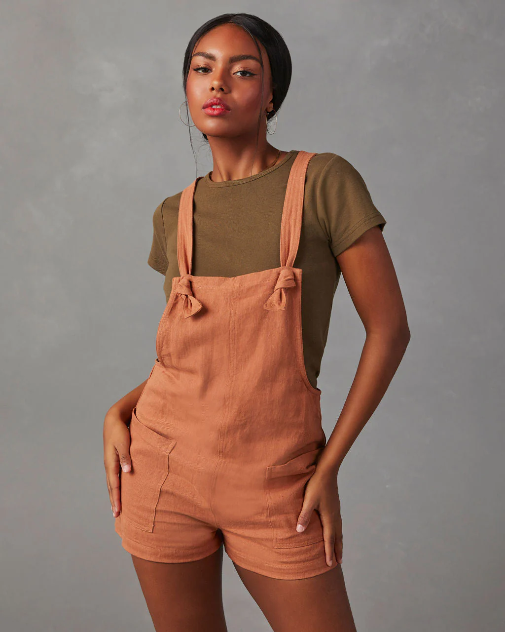 Northwest Cotton Linen Pocketed Romper - Image 9