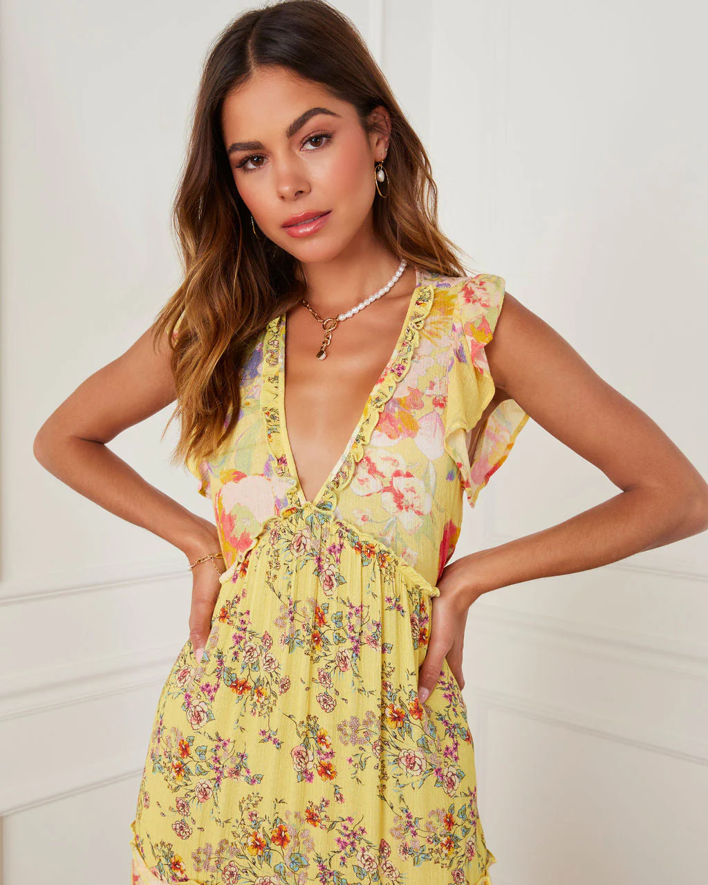 Novalie Boho Tiered Maxi Dress - Image 3