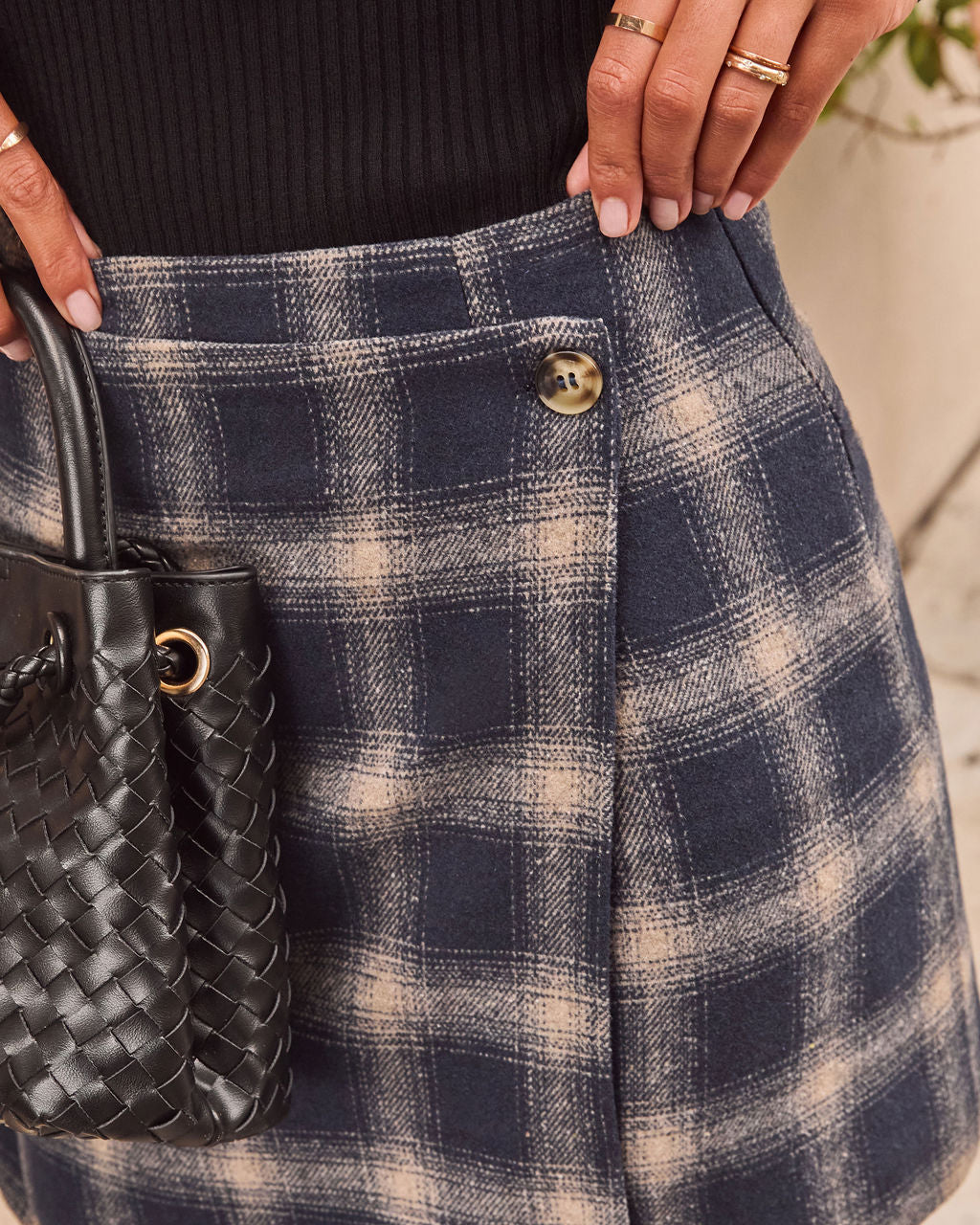 Novie Plaid Mini Skirt - Image 6