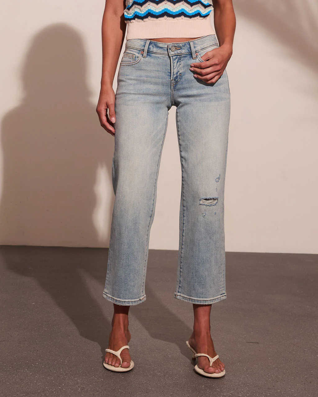 Nyelle Super Stretch Mid Rise Straight Leg Jeans - Image 2