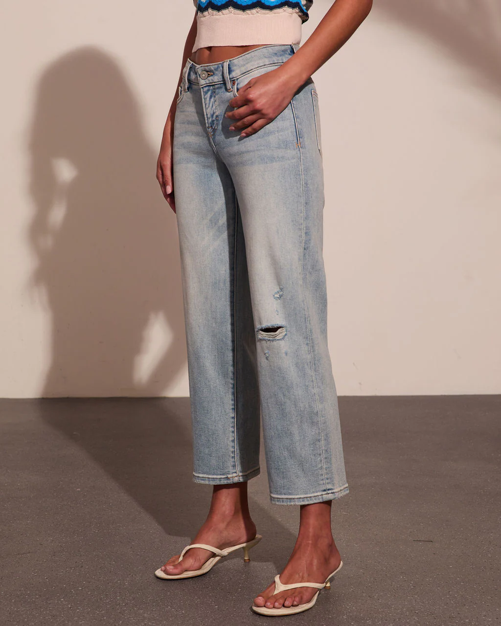 Nyelle Super Stretch Mid Rise Straight Leg Jeans - Image 3