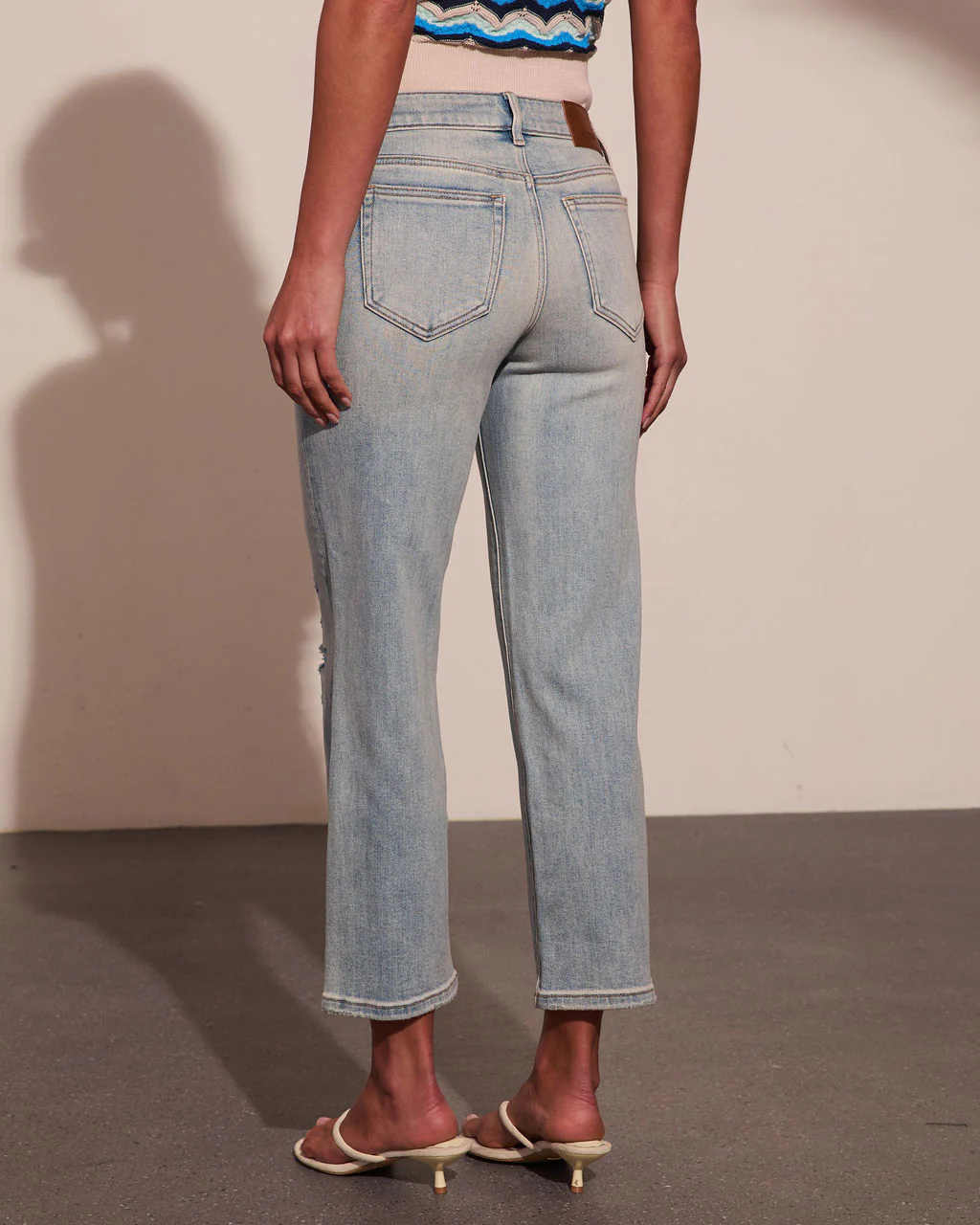Nyelle Super Stretch Mid Rise Straight Leg Jeans - Image 4
