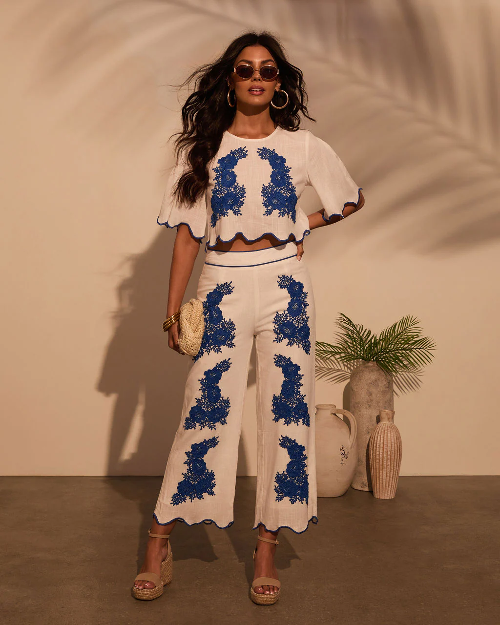 Ocean Drive Embroidered Linen Pants - Image 5