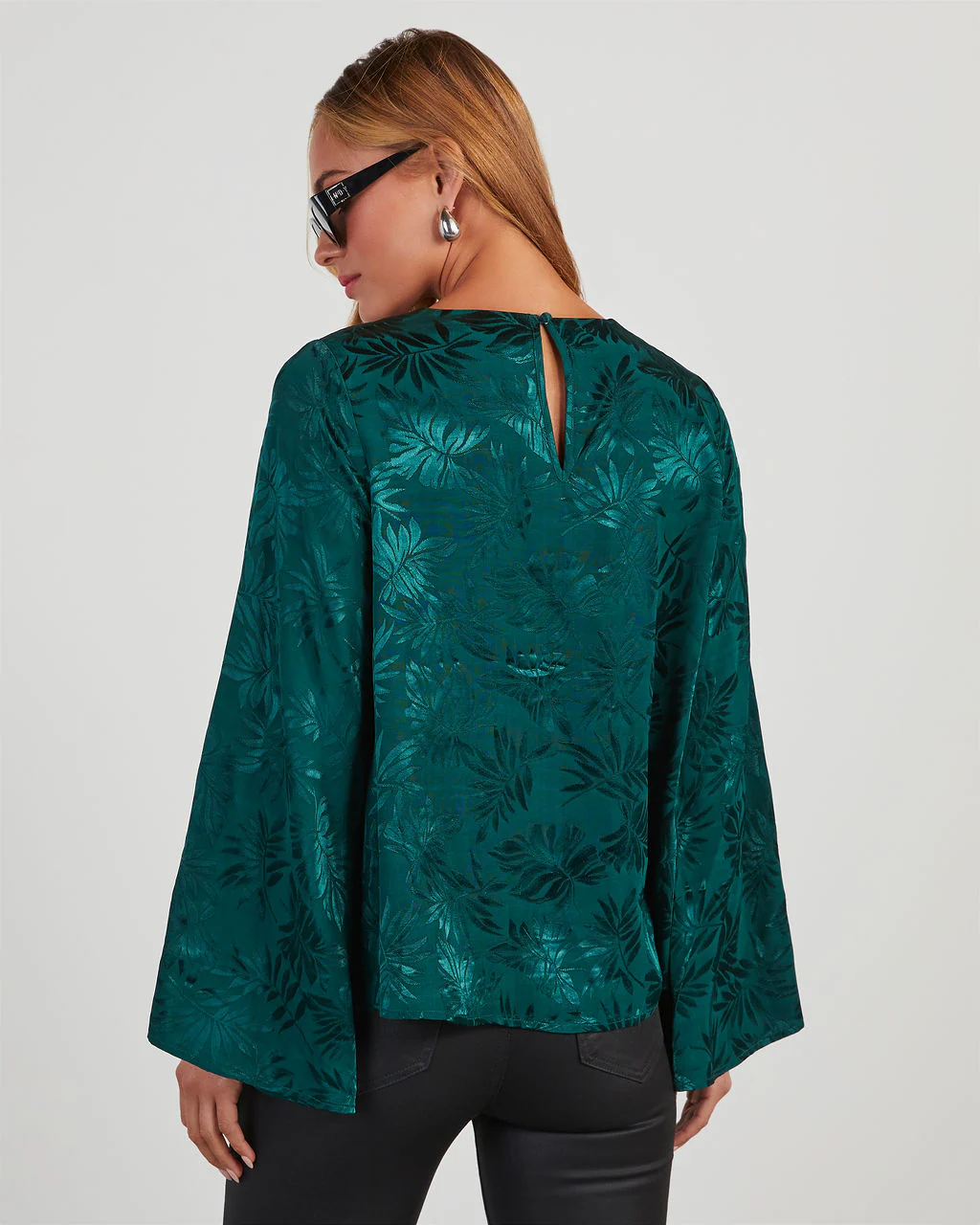 Odette Embossed Wide Sleeve Top - Image 4