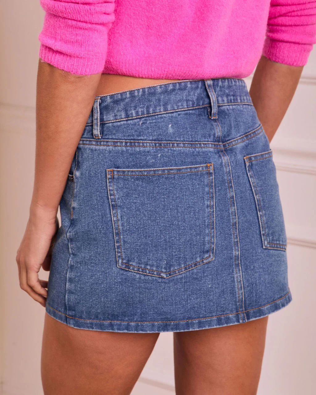 Off Duty Muse Denim Mini Skirt - Image 4