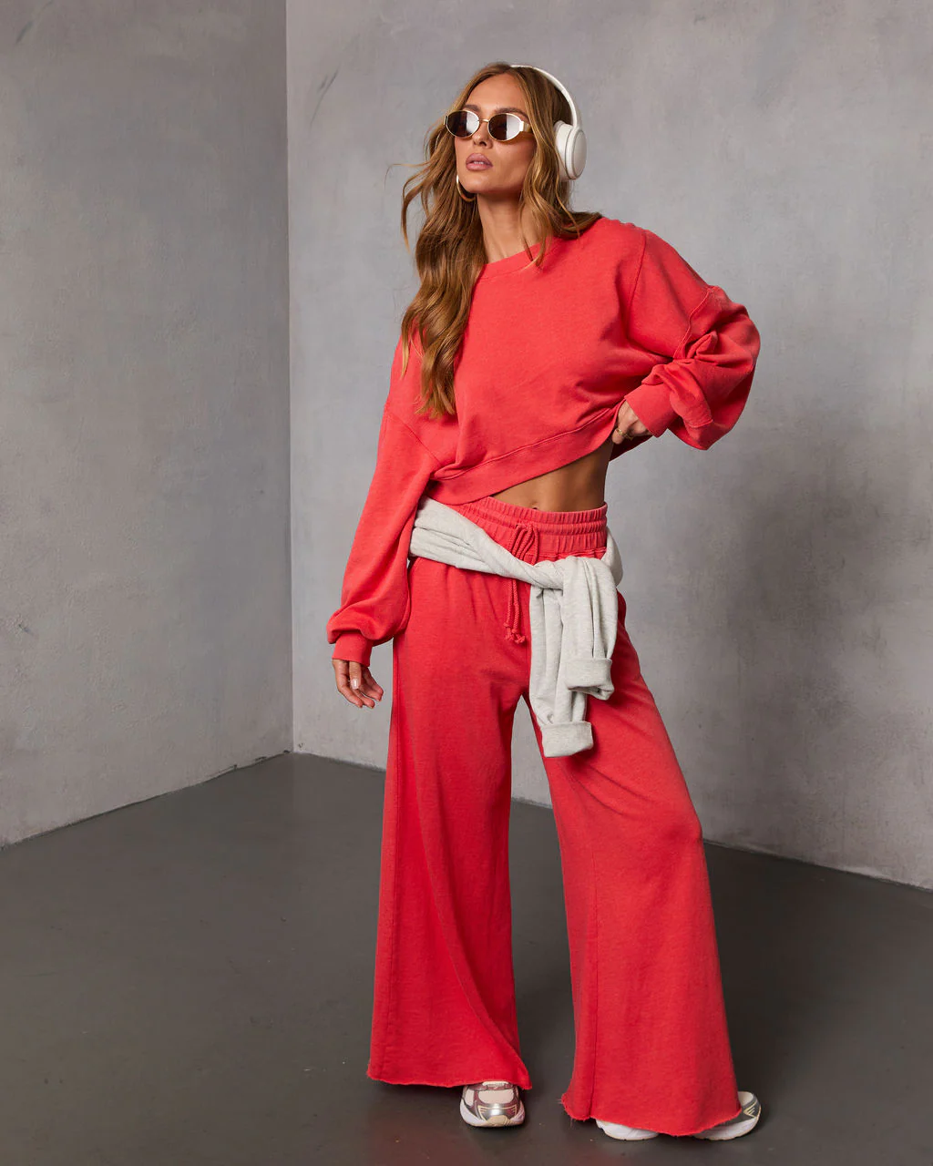 Off Hours Fleece Wide Leg Sweatpants - Image 5