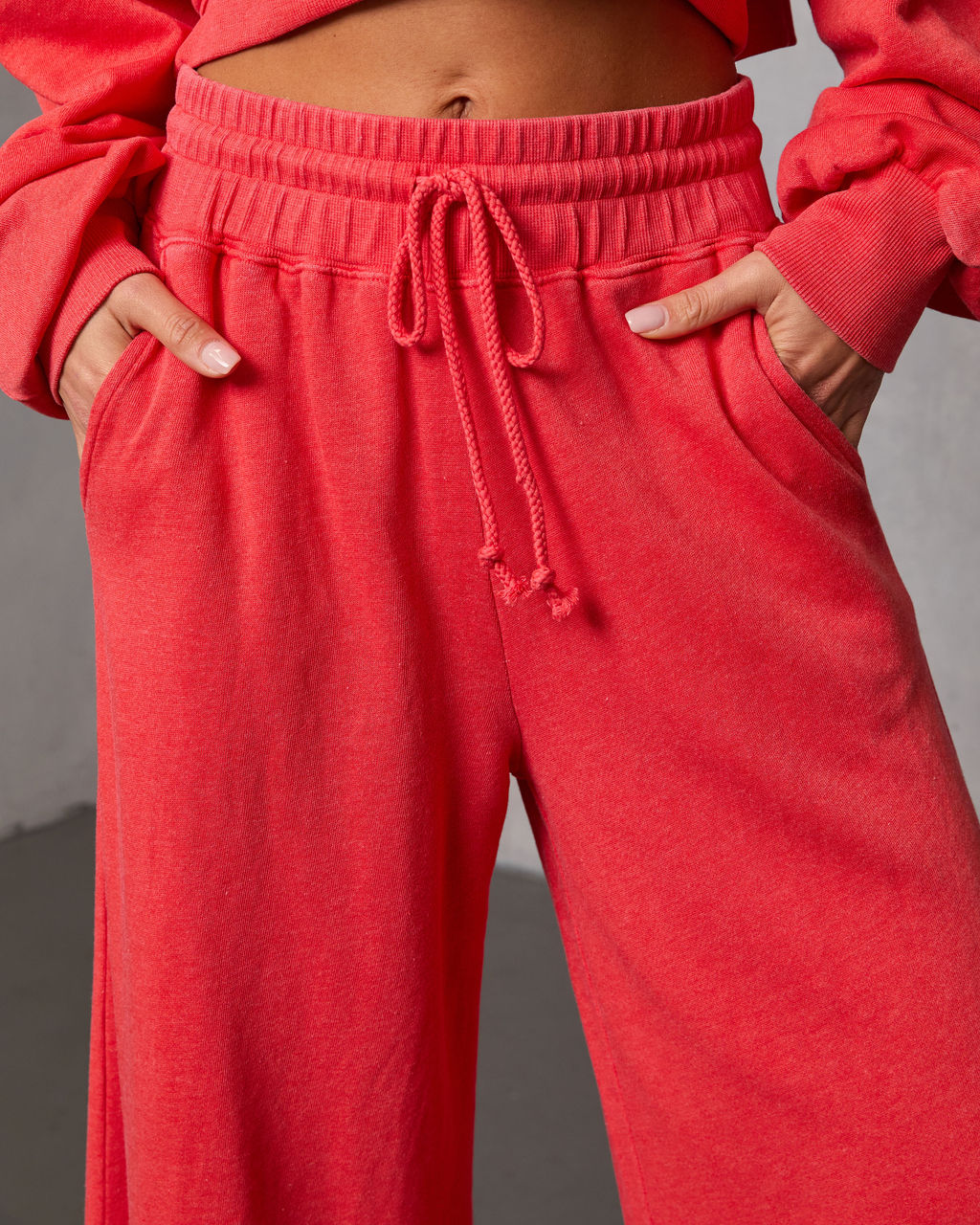 Off Hours Fleece Wide Leg Sweatpants - Image 6