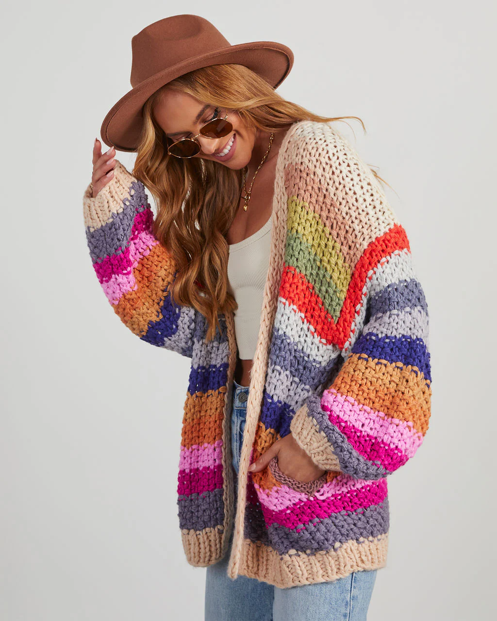 Oh Happy Day Pocketed Knit Cardigan - Image 3