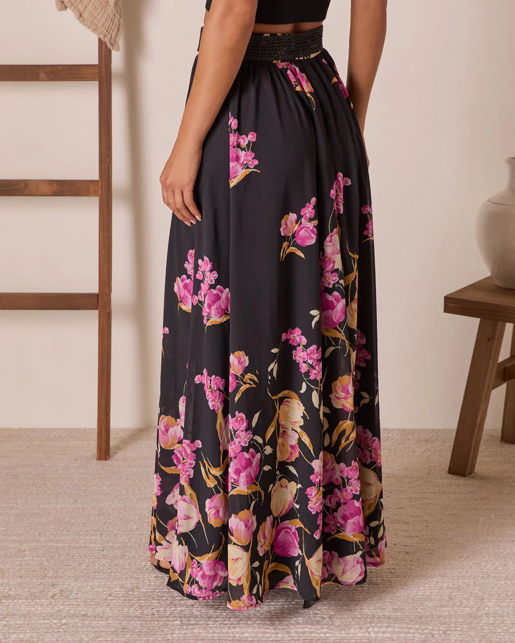 Olenda Floral Maxi Skirt - Image 4