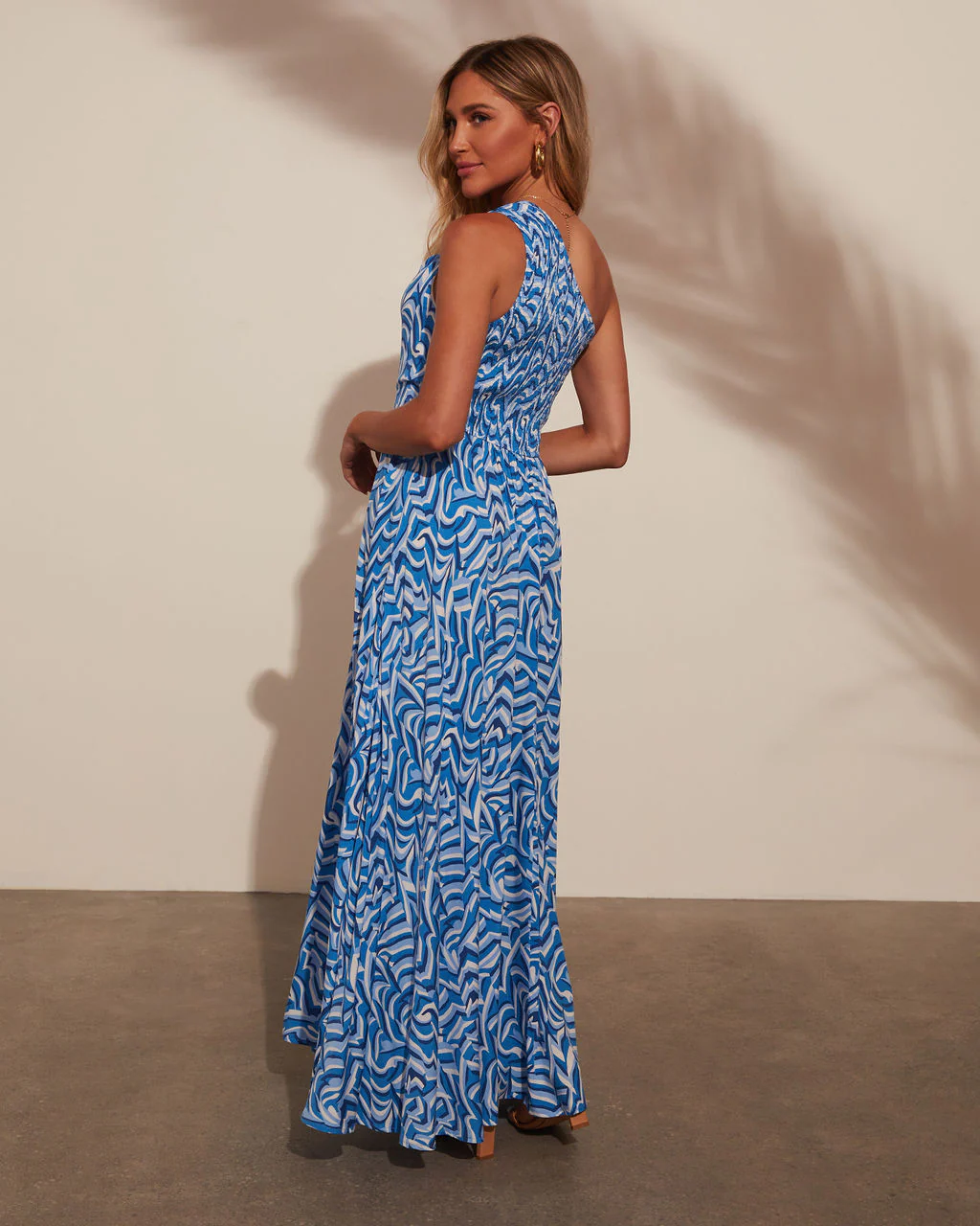 Maybelle One Shoulder Printed Maxi Dress - Image 6