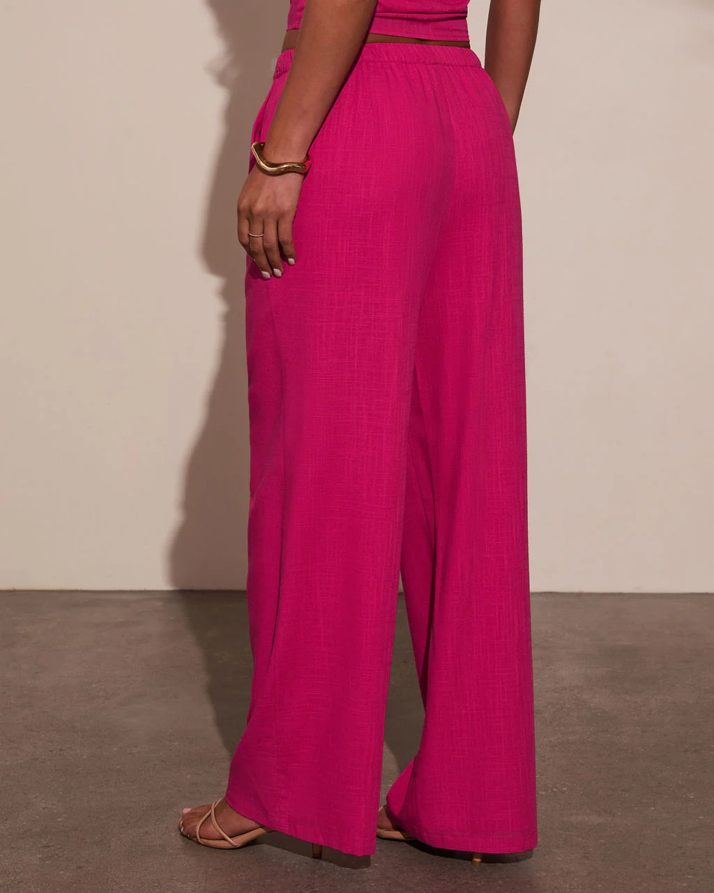 Onyx Linen Wide Leg Pants - Image 4