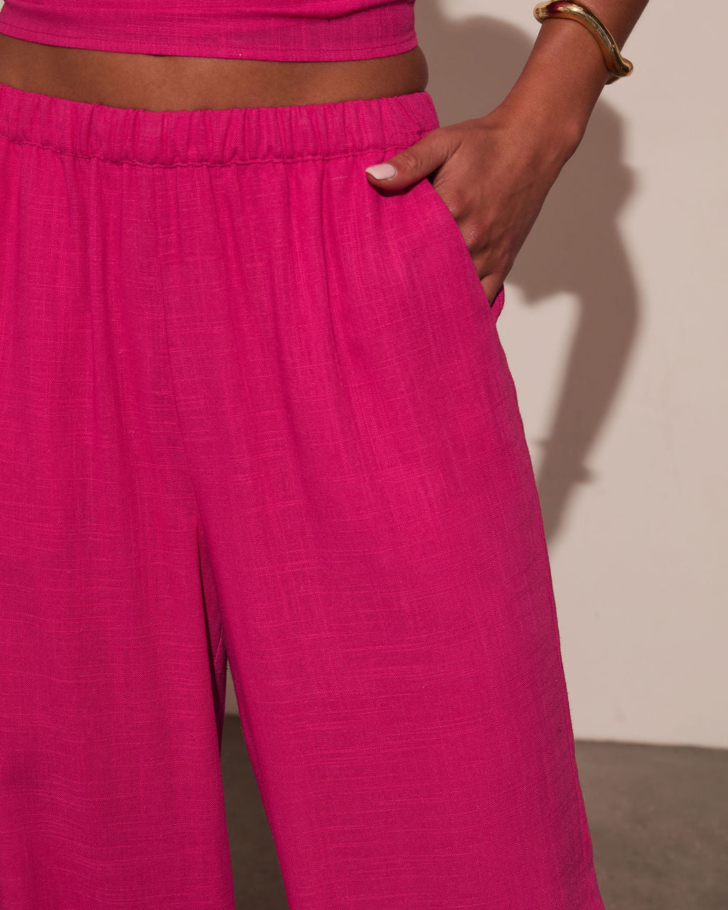 Onyx Linen Wide Leg Pants - Image 6