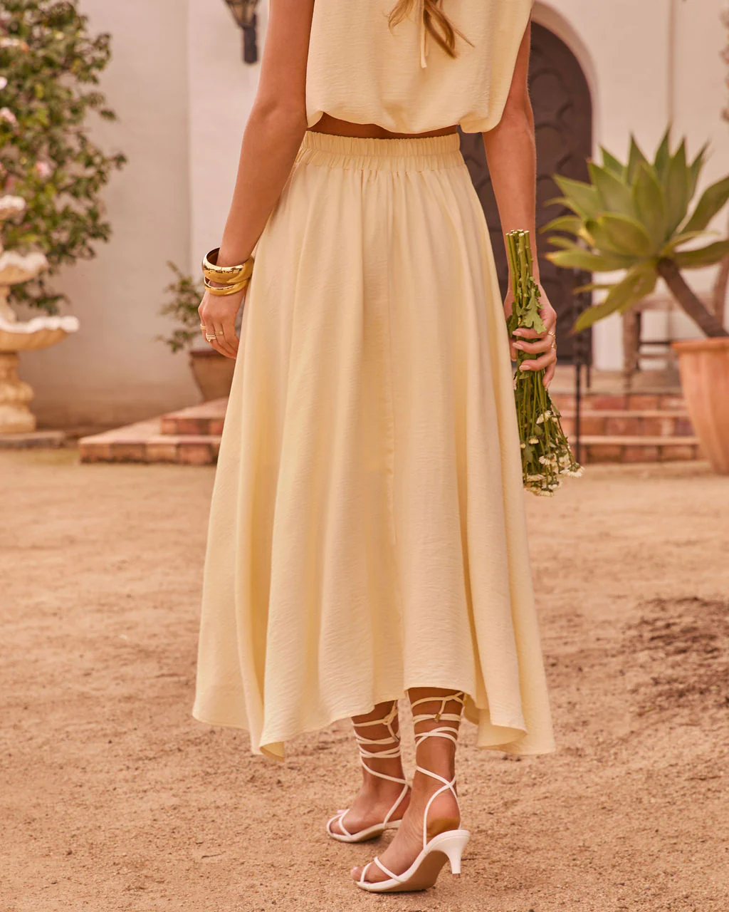 Opening Note Pleated Midi Skirt - Image 4