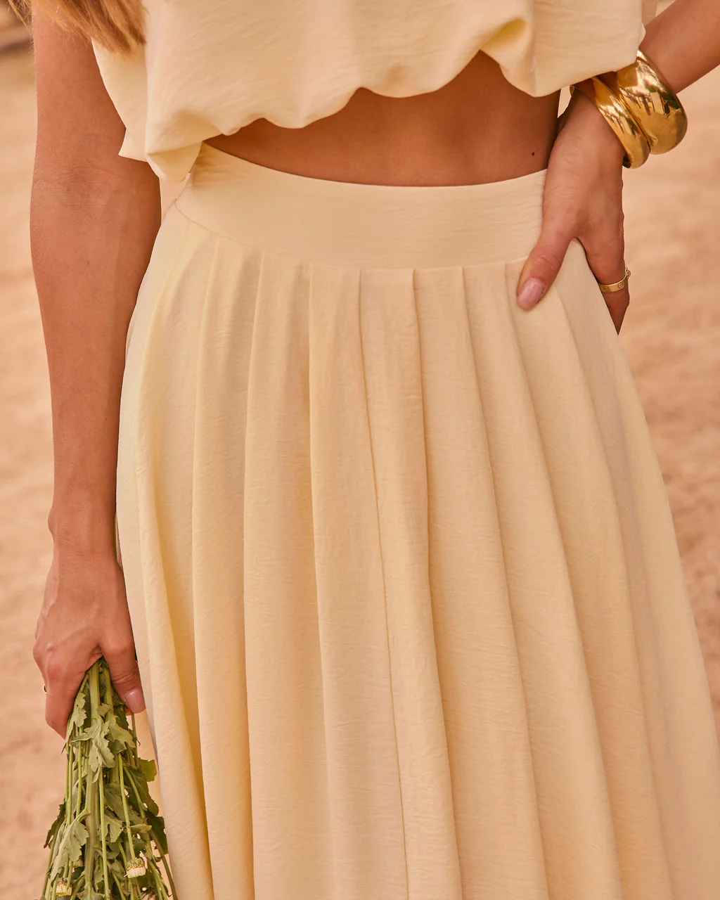 Opening Note Pleated Midi Skirt - Image 6