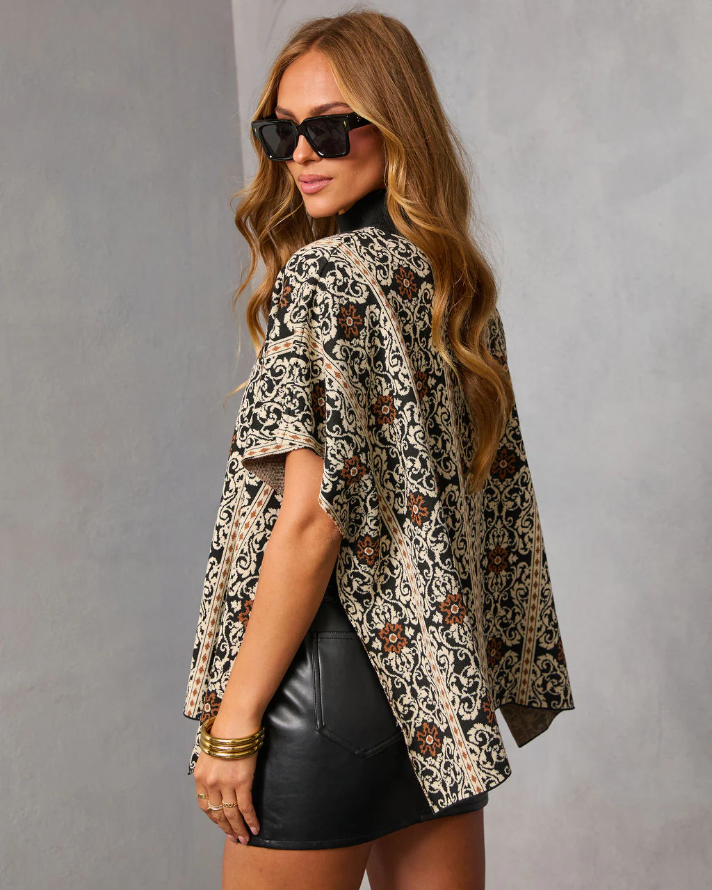 Orianna Paisley Print Turtleneck Sweater - Image 4