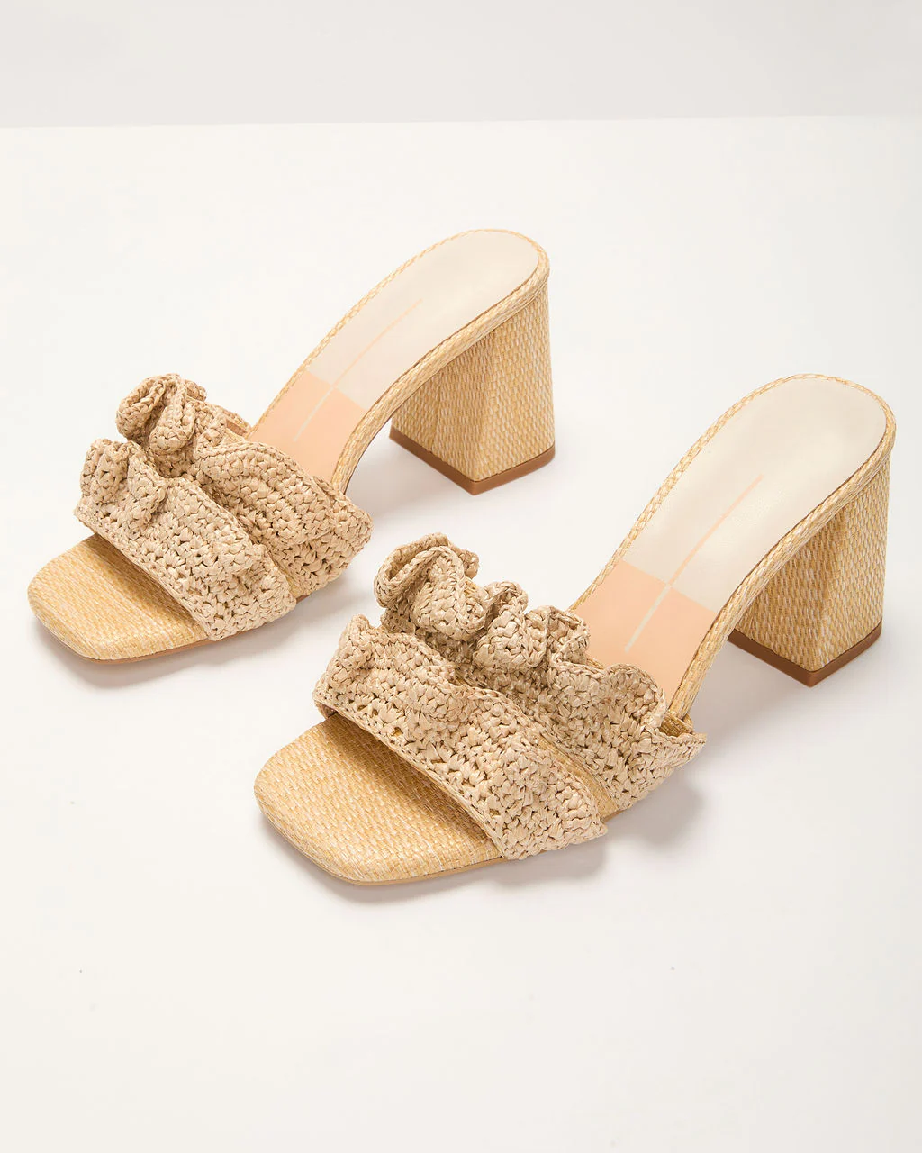 Palm Hour Crochet Gathered Detail Mules - Image 2