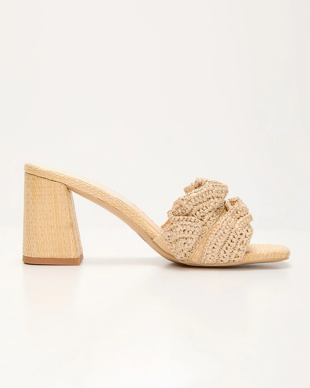 Palm Hour Crochet Gathered Detail Mules - Image 6