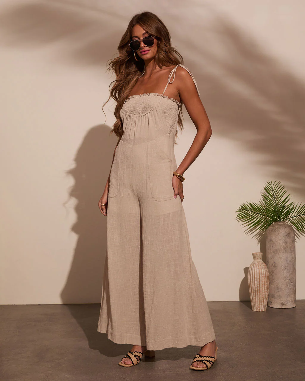 Paradise Pause Smocked Bust Jumpsuit - Image 3